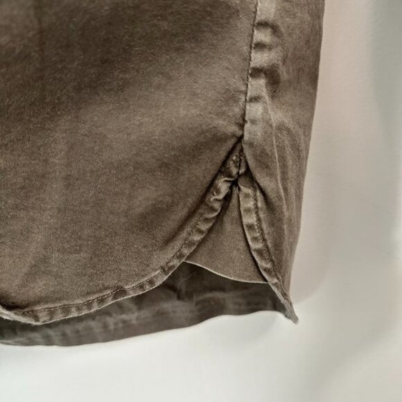 Banana Republic Dillon Long Sleeve Button Up Shirt Brown Women's XS Safari Boho - Picture 7 of 11